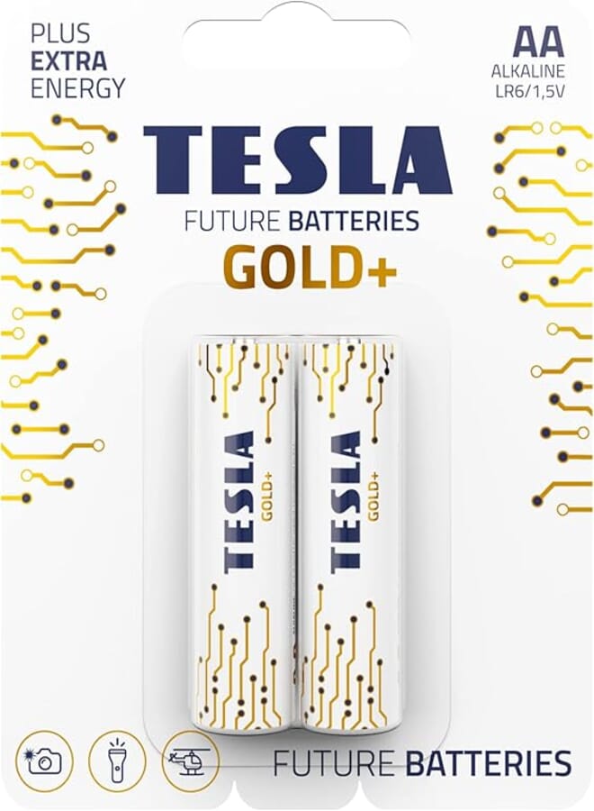 TESLA BATTERIES AA GOLD+ 2 PCS